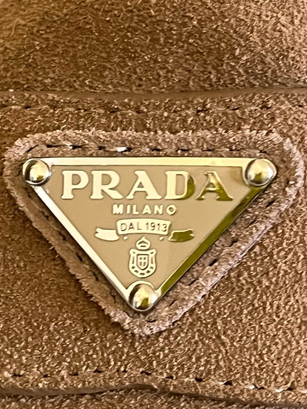 NWOT - Suede Loafer Mules with Prada Logo - 42 IT / U.S. 11.5-12 Wide Women's - Picture 2 of 9